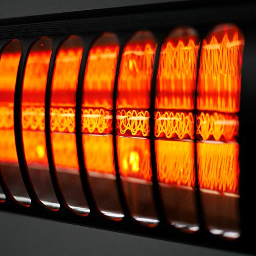 VASNER SlimLine X20 – Infrarotstrahler im Slim-Design 2000 Watt Outdoor Heizstrahler elektrischer Terrassenstrahler mit 5 Heizstufen & Fernbedienung ideal für Terrasse & Außenbereich (Silber) – Bild 3