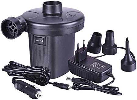 Electric air pump, New Look 2 in 1 Portable air compressor connector Automatic inflatable for air mattresses, inflatable boats, guest beds, or camping, float, vacuum compression