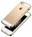 Produktbild iPhone SE Hülle Case, Aostar Soft Flex Transparent Silikon TPU Schutzhülle Durchsichtig Crystal Clear Cover Stoßfest Handyhülle Tasche für iPhone 5S/5, iPhone SE (Gold)