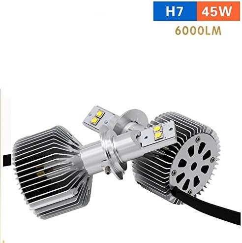 NWYJR LED Car Headlight H7 45W car headlamps LED headlamps adjustable focal length super bright far light 6000LM