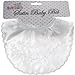 Baby White satin christening embriodered bib