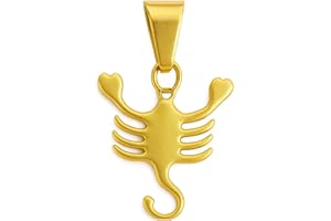 VERA MENTIS Pendentif Signe Astrologique en Acier Inoxydable Doré – 12 Symboles du Zodiaque – Bijou Spirituel Mixte – Cadeau Énergétique Personnalisé Homme et Femme