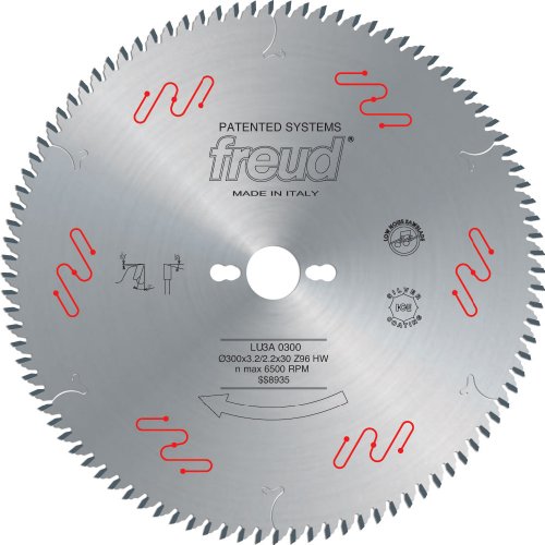 FreudLU3A02 250mm 80 Tooth Carbide Tipped Blade for Cutting and Sizing Double-Sided Laminate Panels