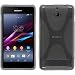 Produktbild PhoneNatic Case für Sony Xperia E1 Hülle Silikon grau X-Style + 2 Schutzfolien