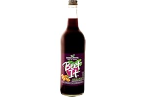 Beet It Organic Beetroot Juice with Ginger 750ml Bottles - Vegan - Picked and Pressed - No Added Sugar (Pack of 6)