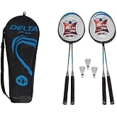 Delta Unisex &Ccedil;antalı Badminton Raketi, &Ccedil;ok Renkli, Tek Beden