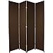Produktbild Oriental Furniture 7 ft. Tall Woven Fiber Room Divider - Dark Mocha - 4 Panel by ORIENTAL FURNITURE