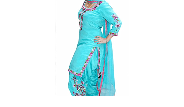 sky blue punjabi suits