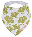 Hxhome Cotton Baby Bandana Drool Bibs with Adjustable Snaps - 6 Pack Baby Absorbent Soft Cotton Fleece Backing Drool Bib for Teething Toddlers Infants Babies Girls