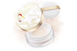 CATKIN Dreamworld Loose Setting Powder, Lightweight Oil Absorbing Face Powder for Minimizes Pores and Fine Lines, Creates Soft Focus Effect, Natural, 7.5g (C01)