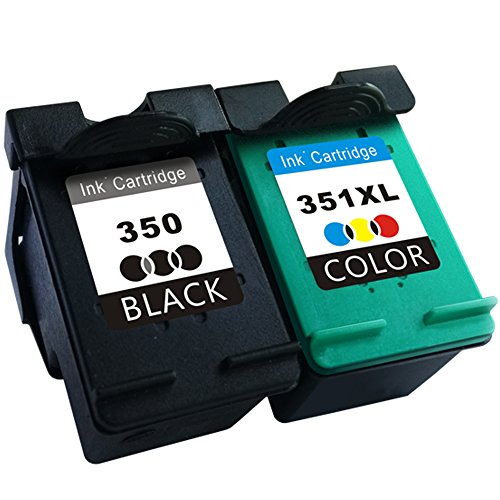 2TWO 350 351XL Remanufactured Druckerpatronen Ersatz für HP 350 351 XL CB336EE CB338EE f¨¹r HP Photosmart C4280 C4340 C4380 C4480 C4580 C5280 deskjet j4524 j4580 OfficeJet J6410 J5785 J6413 (Schwarz , Farbig)
