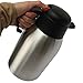 Produktbild MpC 2 Liter Tee Isolierkanne Kaffeekanne / Vacuum Teekanne , 18/10 Edelstahl, Quick Tip Verschluss, 100% dicht, Schwarz, Soft Grip - 2 L