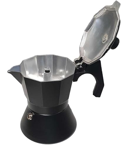 Caffettiera Moka Espresso Goodcook Koffe In Alluminio Da 3 Tazze - 7oz - Manico Termoresistente, Valvola Di Sicurezza - 4