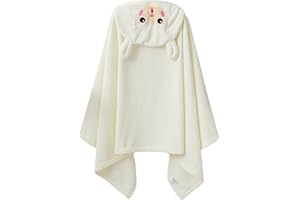 PFIMIGH Kapuzen-Babybadetuch, 70 x 140 cm Korallfleece-Kinderhandtuch, besonders saugfähiges und weiches Waschtuch für die empfindliche Haut von Kleinkindern, 1 Packung