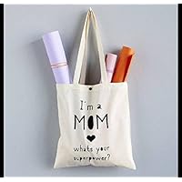 Jutebeutel mit Knopf - Supermum