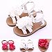 Femizee Infant Toddler Girl Hard Sole Summer Outdoor Sandals First Walking Shoes Peony Flower Red 6-9 Months