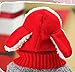 Koly Baby Kids Girls Boys Winter Warm Woolen Coif Hooded Scarf Caps Hats (Red)