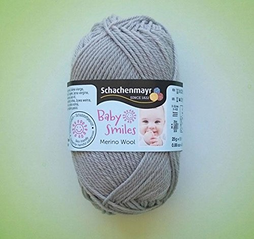 Hdk-Versand Schachenmayr Baby Smiles Merino Wool 25g aus 100% Schurwolle (Grau 1090)