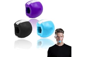 XIN ZHE DIAN Jaw Trainer,Jawline Exerciser und Kiefer Training,Kiefer Exerciser und Schöne Kieferlinie,3 Stücke
