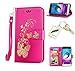 Produktbild Silikonsoftshell PU Hülle für Samsung Galaxy J3 (2016) /J310 (5,0 Zoll) Tasche Schutz Hülle Case Cover Etui Strass Schutz schutzhülle Bumper Schale Silicone case+Exquisite key chain X1) #AW (2)