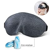 Máscara de dormir 3D para dormir con tapones para los oídos antiruido, super sua