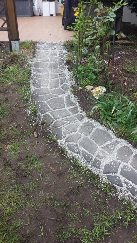 @tec Betonform Schalungsform Gießform Plastikformen für Beton, Natursteinpflaster-, Kopfsteinpflaster-Schablone, Pflastersteine, Terrassenplatten, Trittplatten und Gehwegplatten für Garten 44x44x4 cm - 7