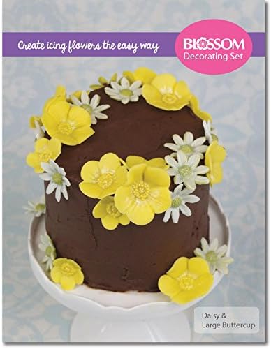 Daisy &amp; Multi Buttercup Cake Decorating Set - Silicone Veining Moulds and Cutters