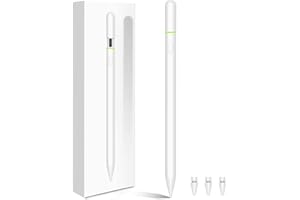 CAMPEXON Pencil 1. Generation für ipad, 5min Fast Charge Stift für ipad 9th&10th Gen/Pro/Air/Mini (2018-2024) mit Tilt Sensitive& Palm Rejection& Magnetic für Professional Drawing, Writing, Design