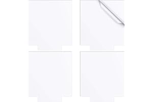 ZONON 4 Stück Klare Acrylplatten Glasplatten 4 mm Dicke Kunststoff Acrylscheibe zum Laserschneiden Transparente Acrylplatte mit Schutzpapier für Bilderrahmen LED Lichtsockel Schilder DIY Handwerk