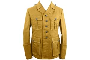 militaryharbor WW2 WWII German DAK/Tropical Afrikakorps M40 Officer Sand Field Tunic