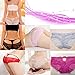 1X White Women's Underwear Sexy Lotus Pattern Knickers Wave Edge Panty Lingerie