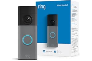 Ring Wired Video Doorbell (newest gen) | Video Doorbell Camera with Retinal 2K, up to 6x Enhanced Zoom | Wide Field of View |