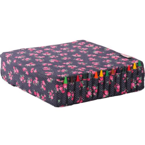 Minene Booster Cushion (Flowers, Blue)