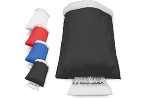 ANTEVIA - Gratte Glace avec Gant pour Pare Brise Voiture | Plus DE 10 MODÈLES | Grattoir à Pare-Brise avec moufle pour Givre| Couleur : Noir (Dasha Noir)