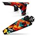 Produktbild rideguard PF1 und PF2 Geo Orange vorne und hinten Schutzblech Fender Set. MTB/CX/Fat Bike