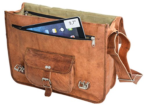 Businesstasche Gusti Leder nature    Finlay 17    Umh  ngetasche Laptoptasche 17 Zoll Vintage Laptoptasche Businesstasche Schultertasche Arbeitstasche