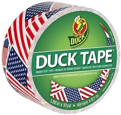Duck 283046 1.88 X 10 Yards U.S. Flag Duck TapeÂ® by Shurtech Brands