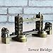 Produktbild K&C Vintage Bronze London Tower Bridge Wahrzeichen Bau Metall Gebäude Modell Desktop Ornament Dekoration
