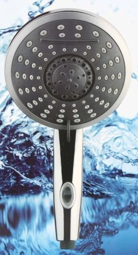 Niagara Duschkopf Handbrause „Wasserfall“ Multifunktion Schwall Brause Chrom/schwarz - 4