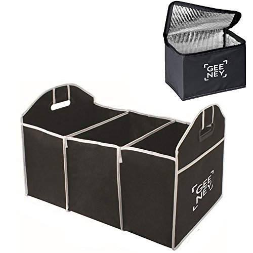 Car Boot Organiser Shopping Tidy Heavy Duty Trunk Collapsible Foldable Shopping Bag & Cooler Storage