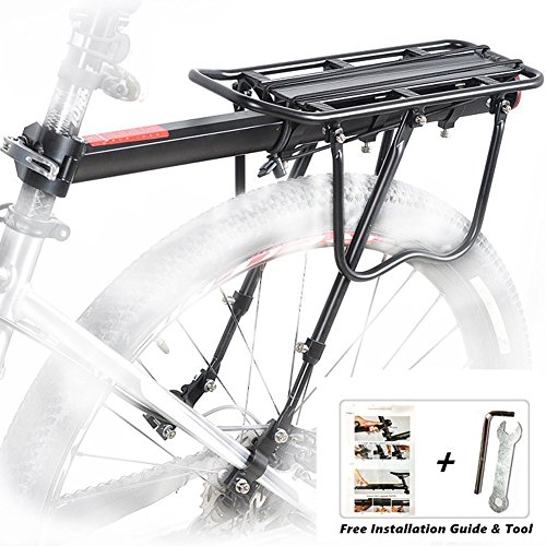 Fahrrad Gepäckträger Sattelstütz Für Fahrrad Mountainbike MTB Aluminium Fahrrad-Gepäckträger Hinten mit Reflektor