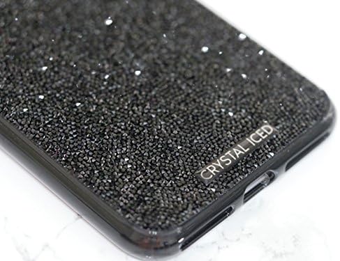 [UltraFine Rocks in Jet] Apple iPhone 8, iPhone 7, Crystals Hybrid Case by CRYSTAL ICED for 6, 7, 8 Bling Genuine {made with Swarovski Crystals}