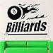 Produktbild Qqasd Billard wird zu Snooker Decal  Vinyl FitWandtattooParede Decor Wandbild Farbe Wählen Sie aus Billard wird 44x60cm
