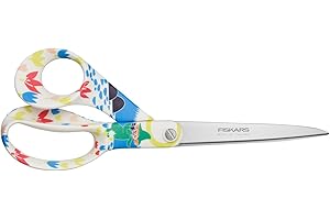 Fiskars X Moomin Tijeras multiusos con diseño Mumin, Para diestros, Longitud: 21 cm, Hojas de acero inoxidable, Sniff, 1071495