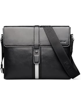 Padieoe Messenger Tasche Kuriertasche Umhängetasche Messenger Bag aktentasche leder Unisex aktentasche herren...