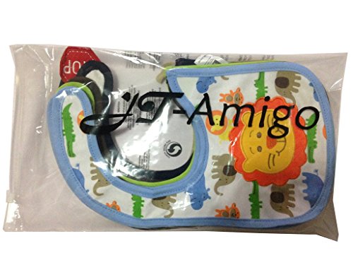 JT-Amigo 9er Set Baby Jungen Lätzchen, Baumwolle, Wasserdicht, verschiedene Motive - 6