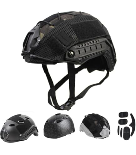ANSNOW Fast Base Jump Helm Airsoft Helm Voor Paintball Schieten Buitensporten Jacht Abs Beschermende Helm/Pj-Zwart/Algemeen Type ANSNOW Fast Base Jump Helm Airsoft Helm Voor Paintball Schieten Buitensporten Jacht Abs Beschermende Helm/Pj-Zwart/Algemeen Type