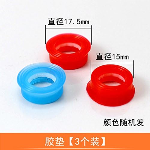 LongSui Faucet valve, all copper single hot and cold faucet, quick open ceramic valve core, handle, handle, hand wheel, switch, repair parts,Rubber pad (3 sets)
