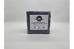 King Crocodile Carbón de coco con larga duración de combustión, 35 x 35 mm, carbón natural sostenible, poco ceniza, bajo desarrollo de humo, carbón para barbacoa, cubo de carbón en calidad premium, 1