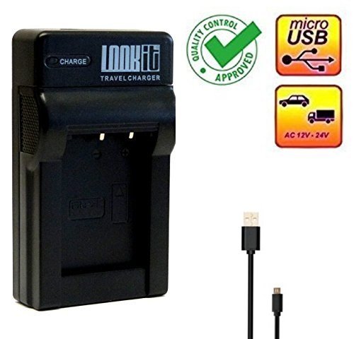 2x LOOKit Akku EN-EL12 (1050mAh) inkl. Ladegerät für passend zu Nikon Keymission 170 360 Nikon A900 S9900 P340 AW130 S9700 S9600 P330 COOLPIX A AW110 S31 S9500 - 4